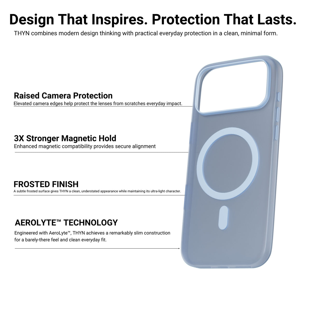 HYPHEN THYN Magsafe Case - Sky Blue - iPhone 18 Pro Max - 6.9"