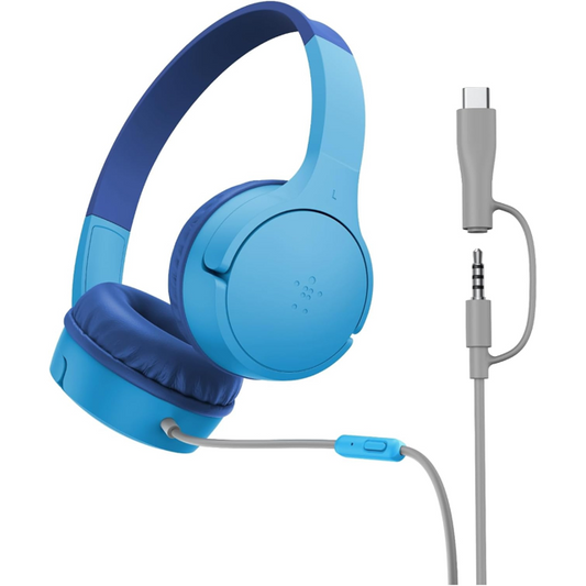 Belkin  Audio  Wired Headphones  Kids  Soundform Mini  On Ear  Blue