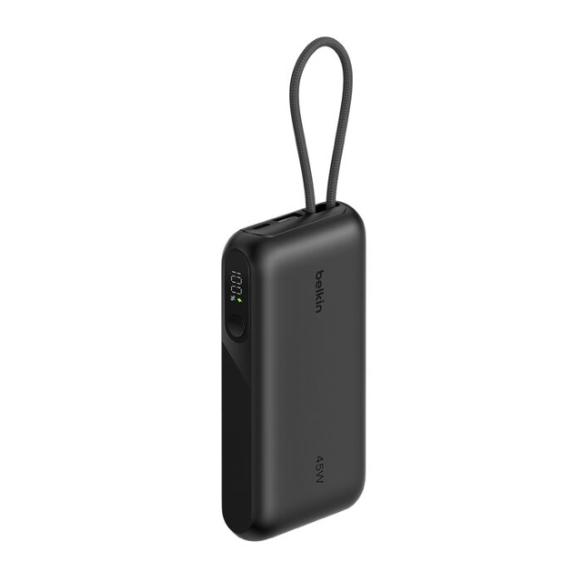 Belkin Powerbank  10K  45W  W/ Integrated Cable And Display  Black
