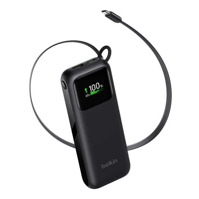 Belkin  Powerbank  11K  60W Pd  W/ Apple Charger  Black