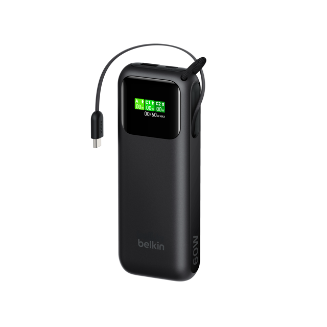 Belkin  Powerbank  11K  60W Pd  W/ Apple Charger  Black