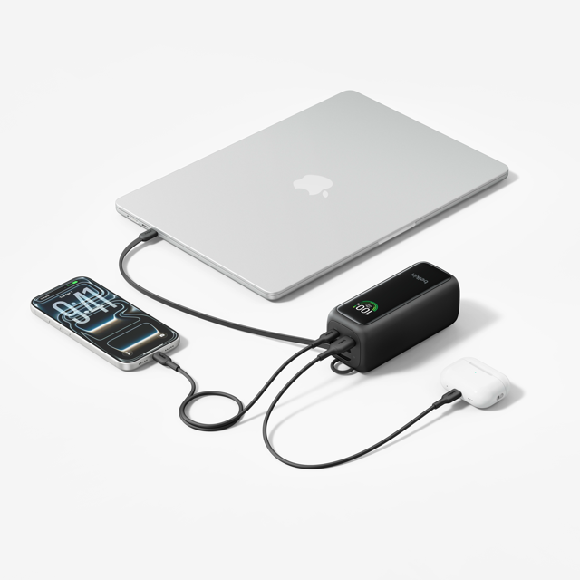 Belkin  Powerbank  22K  120W Pd  W/ Retractable Cable  Black
