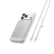 Belkin  Powerbank  5K  15W  Slim Magnetic  Semi Solid State  Slim Magnetic  Qi2 W  Sand Metallic