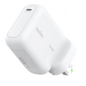 Belkin  Wall Charger  100W  Gan Boostcharge  1 Port  Usbc  White