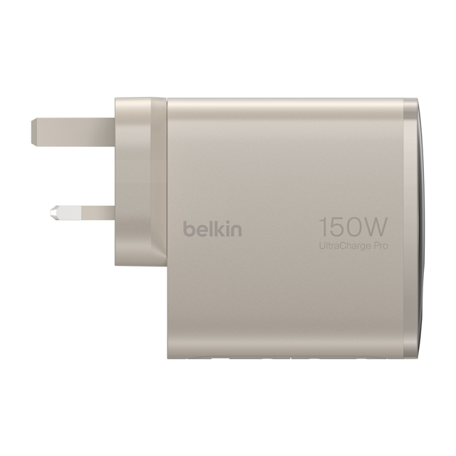 Belkin  Wall Charger  150W  Gan  Ultracharge  W/ Digital Screen  3X Usbc 1Xusba  White