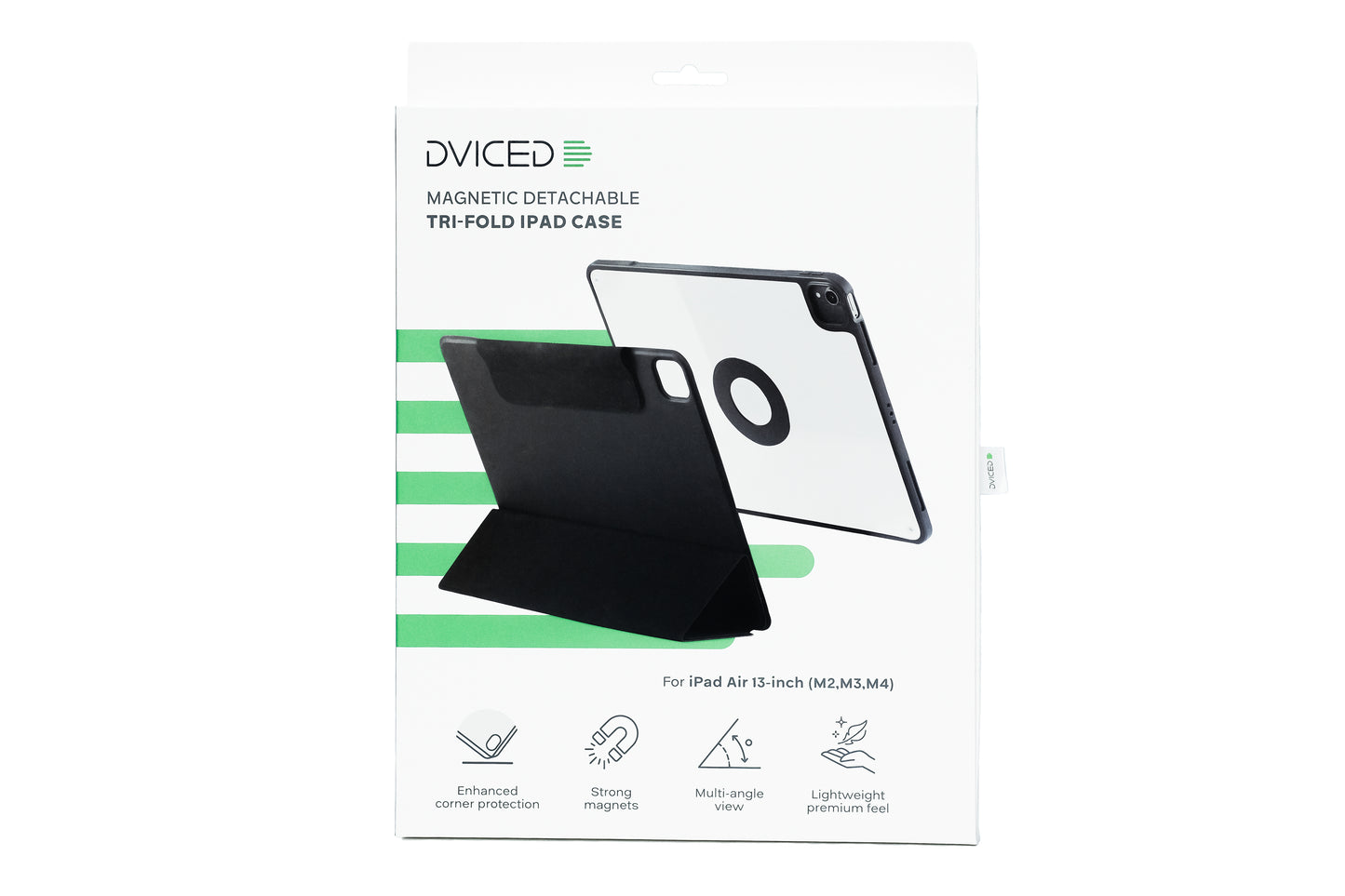 Dviced Hybrid case for iPad Air 13-inch (M2,M3,M4) Black