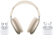 قسم AirPods مع مجموعة من منتجات السماعات اللاسلكية