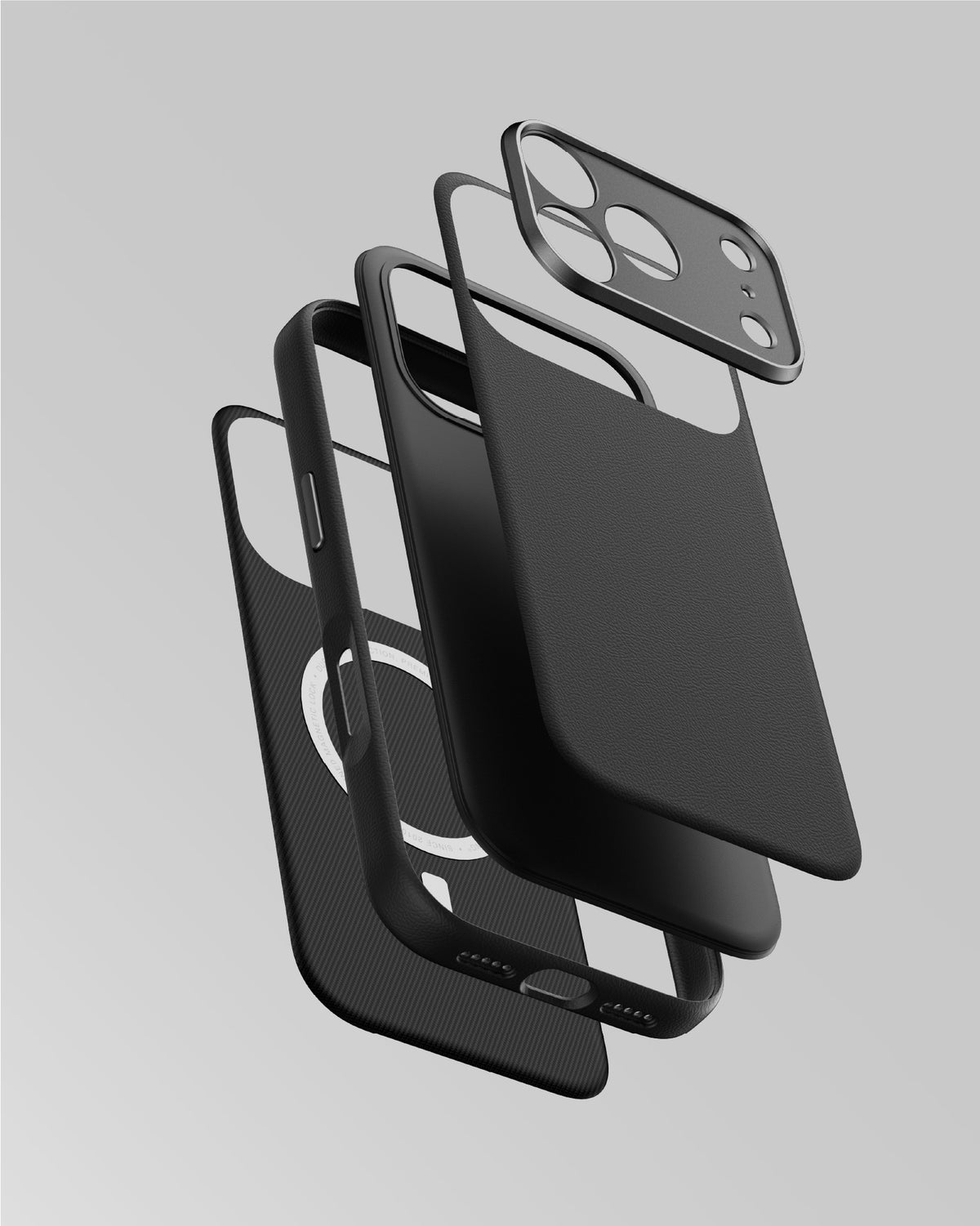 Glamour Lens Case For iPhone 18 Pro 6.3'' Black