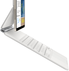 iPad Air متصل بـ Magic Keyboard