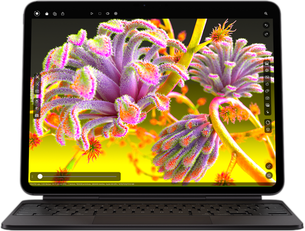 iPad Pro يشغل تطبيقًا مكثفًا للرسومات لعرض أداء شريحة Apple M4