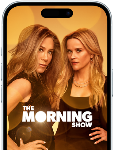 iPhone 15 مع Apple TV+ يعرض سلسلة The Morning Show