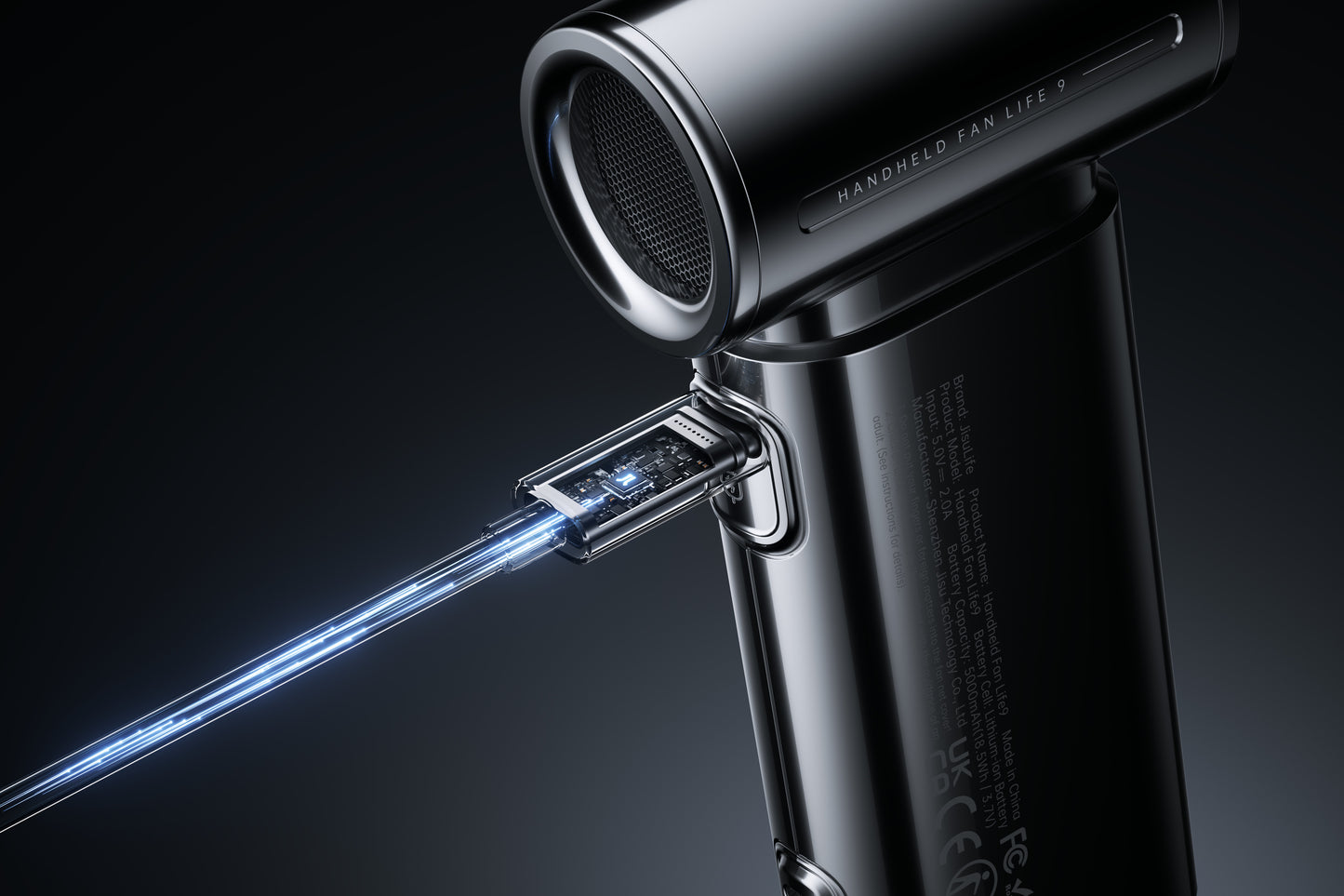 Handheld Fan Life9 5000mAh Chrome