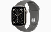 Apple Watch Series 11 GPS + Cellular 42mm Natural Titanium Case with Stone Grey Sport Band - S/M