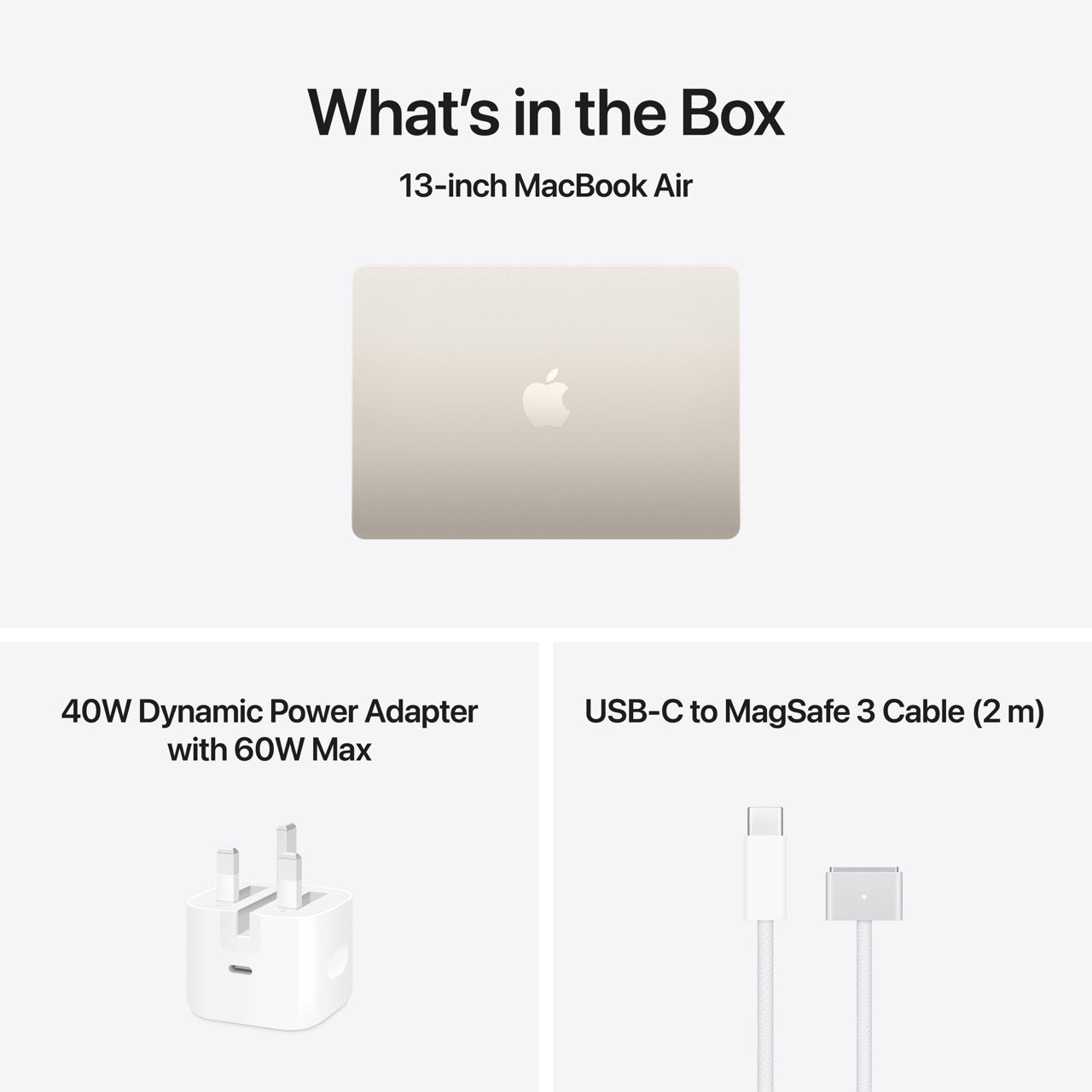 13-inch MacBook Air: Apple M5 chip with 10-core CPU and 10-core GPU, 1TB SSD - Starlight