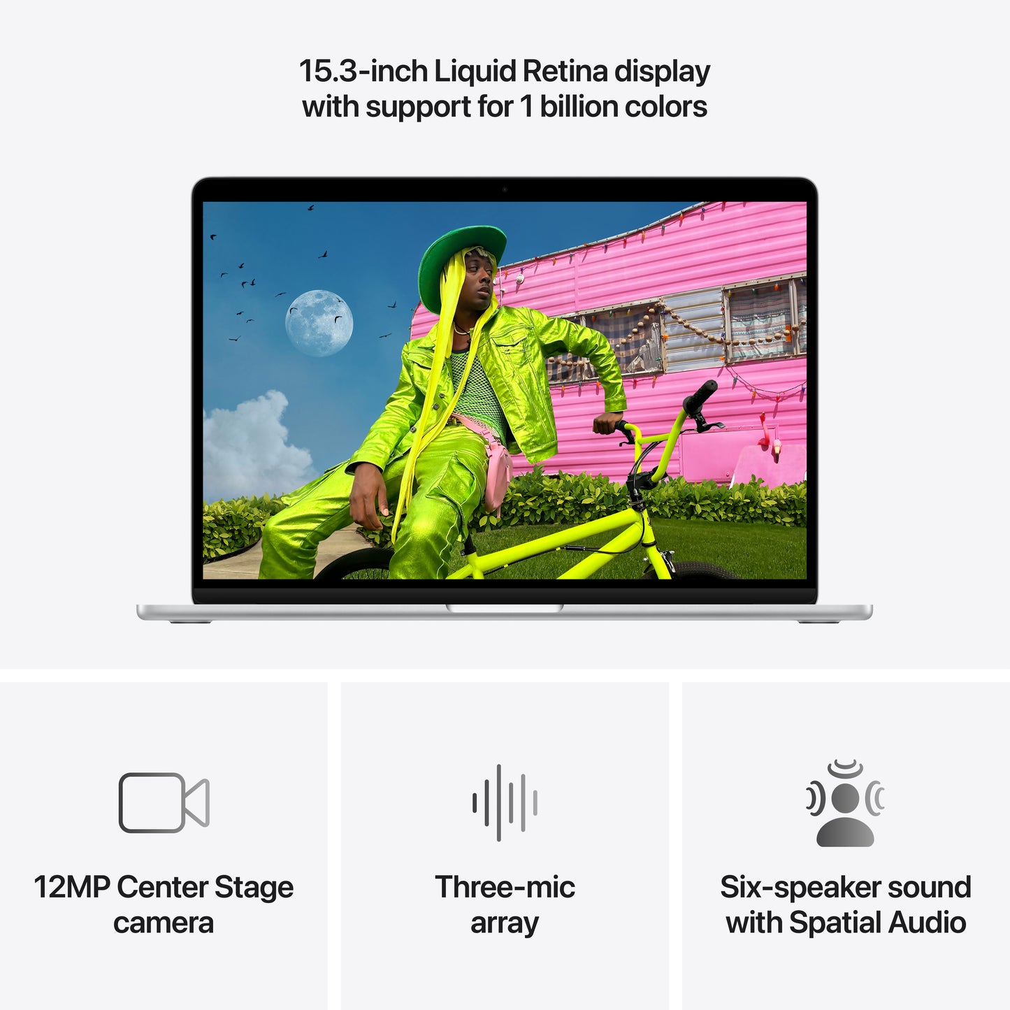 15-inch MacBook Air: Apple M5 chip with 10-core CPU and 10-core GPU, 512GB SSD - Silver