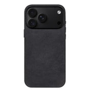 A-Case Kadife Alcantara Leather Magsafe Case For iPhone 18 Pro Max Dark Grey