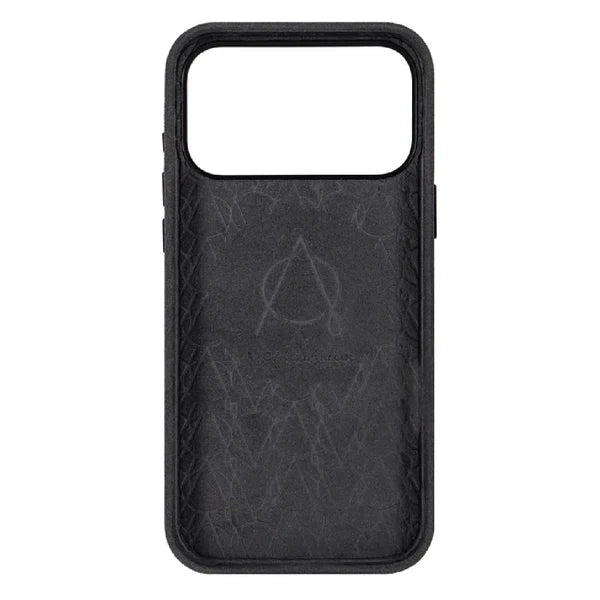 A-Case Kadife Alcantara Leather Magsafe Case For iPhone 18 Pro Max Dark Grey