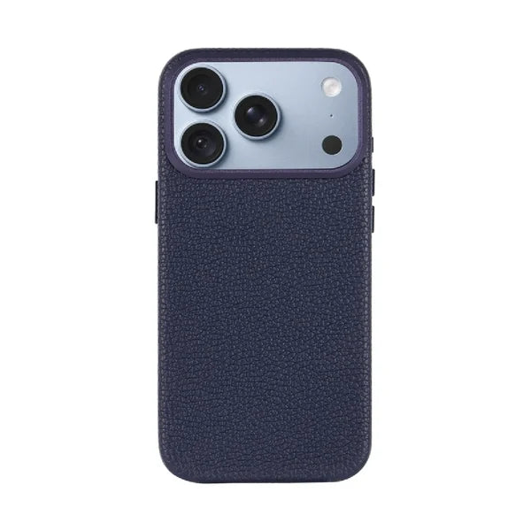 A-Case Amur Genuine Leather Magsafe Case iPhone 18 Pro Blue