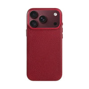 A-Case Amur Genuine Leather Magsafe Case iPhone 18 Pro Max Maroon