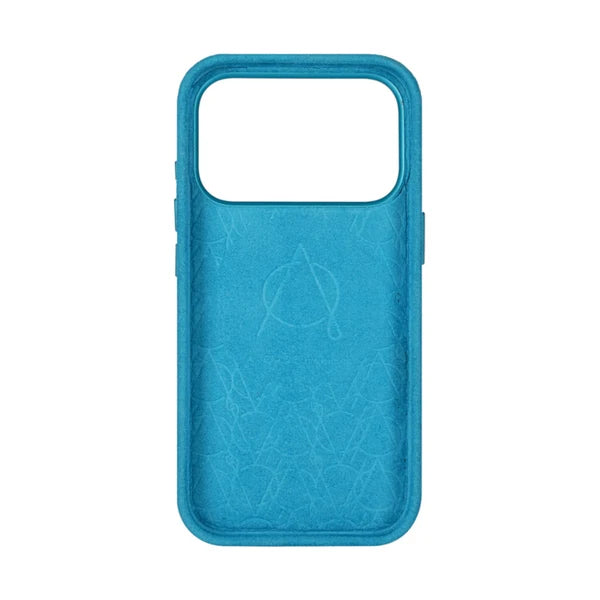 A-Case Kadife Alcantara Leather Magsafe Case For iPhone 18 Pro Max Light Blue