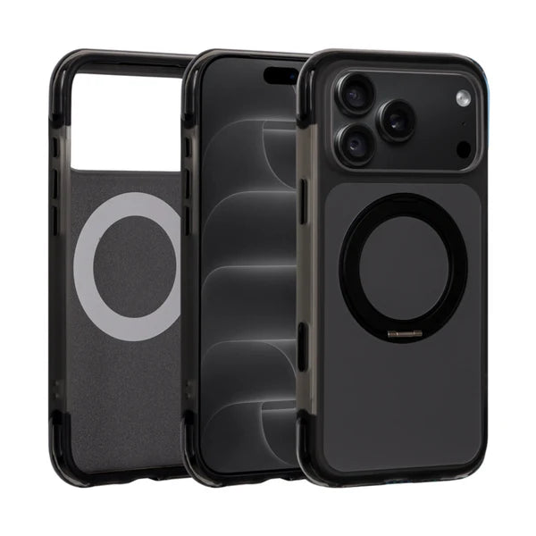 A-Case Standix Ring Stand Magsafe Case For iPhone 18 Pro Max Black