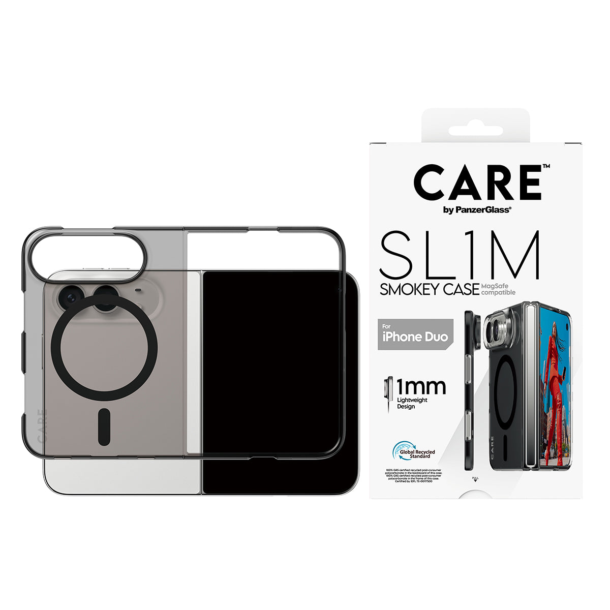 Panzerglass  Care iPhone 18 Fold  Flagship  Signature Case Slim  Pc/Tpu  Smokey Black