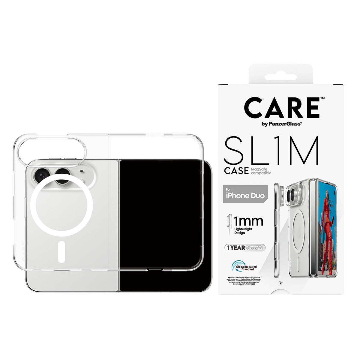 Panzerglass  Care iPhone 18 Fold  Flagship  Signature Case Slim  Pc/Tpu  Transparent