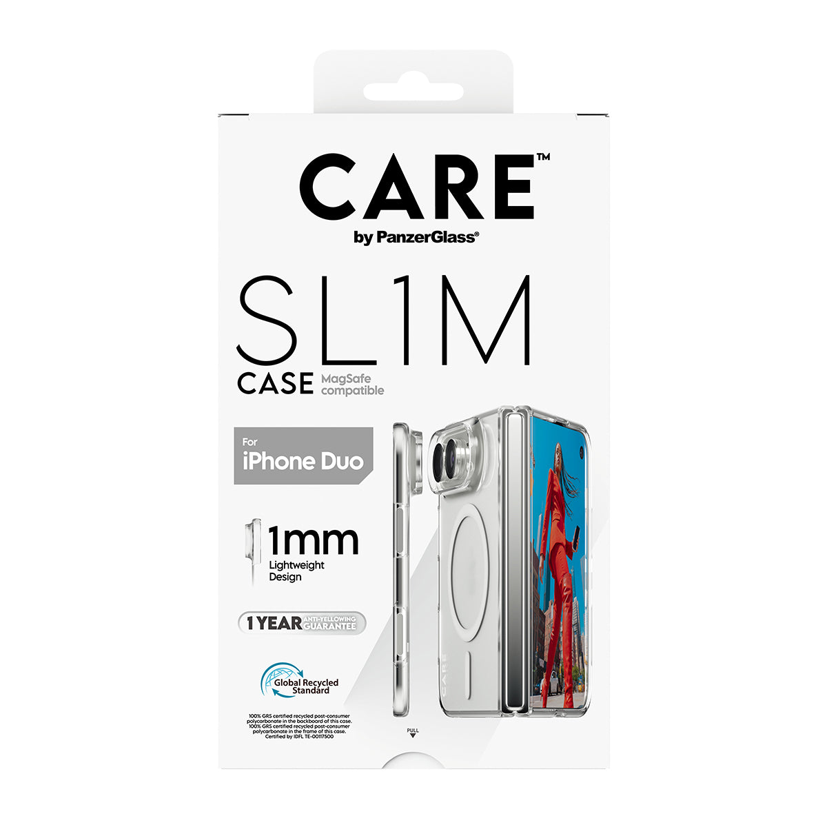 Panzerglass  Care iPhone 18 Fold  Flagship  Signature Case Slim  Pc/Tpu  Transparent