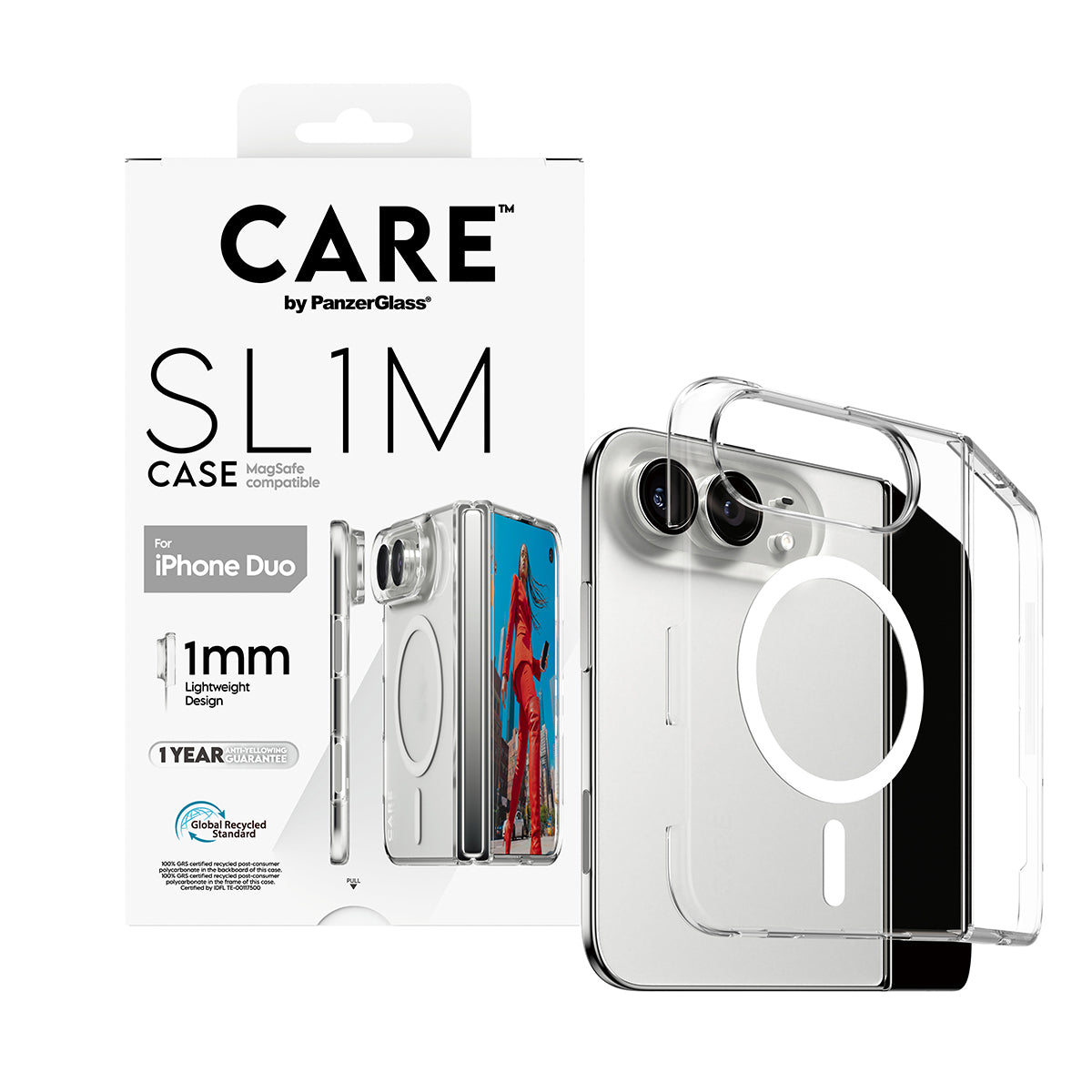 Panzerglass  Care iPhone 18 Fold  Flagship  Signature Case Slim  Pc/Tpu  Transparent