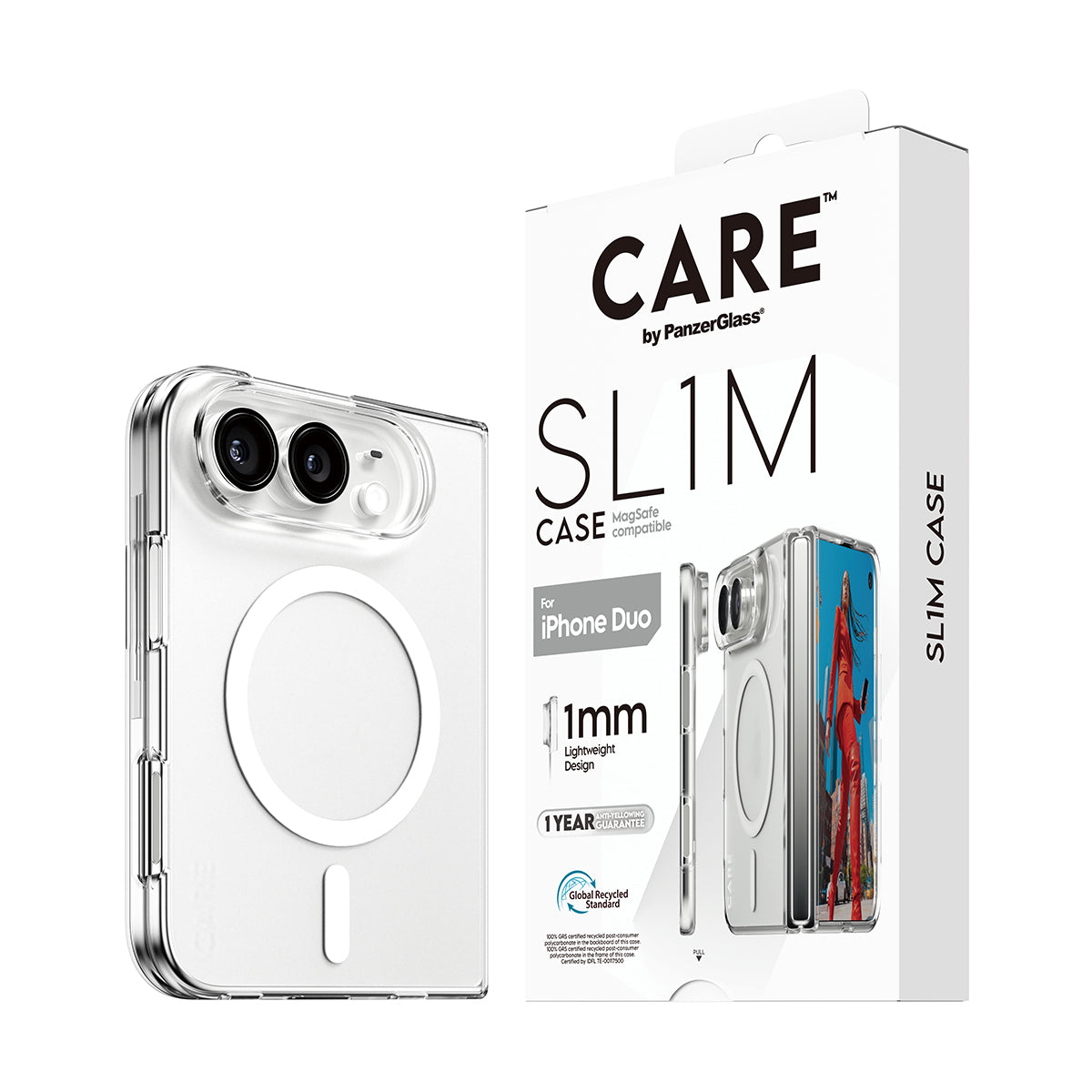 Panzerglass  Care iPhone 18 Fold  Flagship  Signature Case Slim  Pc/Tpu  Transparent