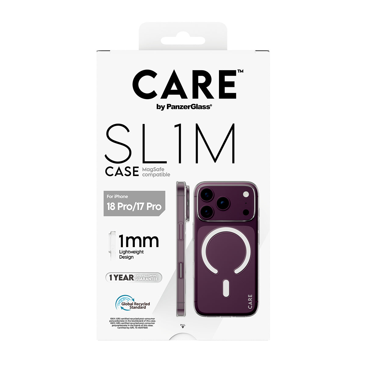 Panzerglass Care iPhone 18 Pro Fashion Slim Case W/ Magsafe Transparent