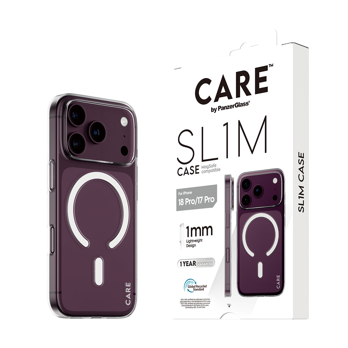 Panzerglass Care iPhone 18 Pro Fashion Slim Case W/ Magsafe Transparent