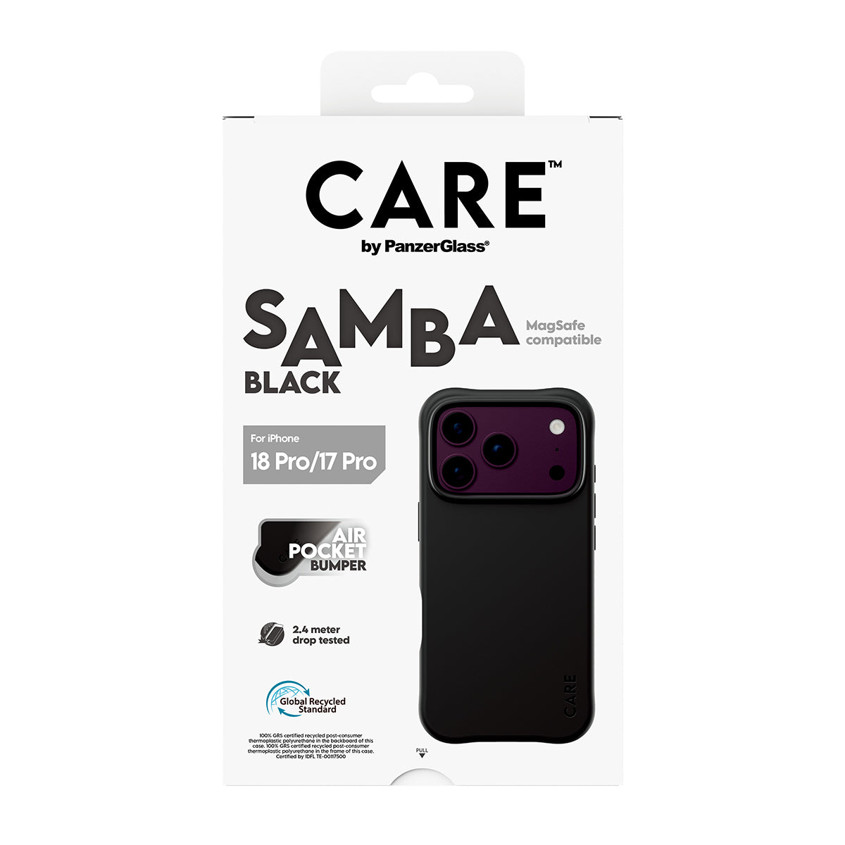 Panzerglass Care iPhone 18 Pro Fashion Samba Case W/ Magsafe Black