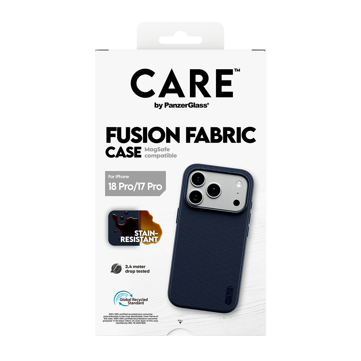 Panzerglass Care iPhone 18 Pro Flagship Woven Fabric Case W/ Magsafe Blue