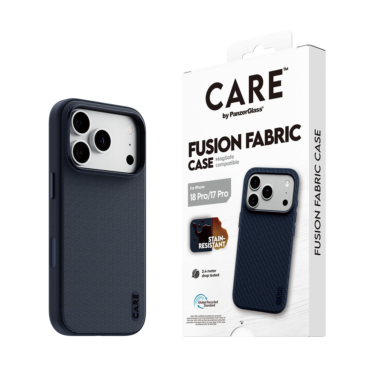 Panzerglass Care iPhone 18 Pro Flagship Woven Fabric Case W/ Magsafe Blue