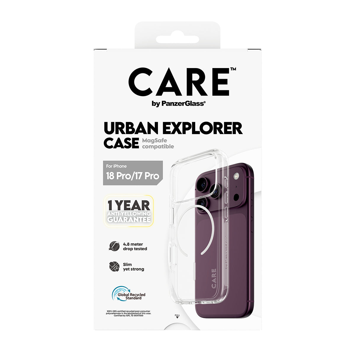 Panzerglass Care iPhone 18 Pro Flagship Urban Explorer Case W/ Magsafe White/Transparent