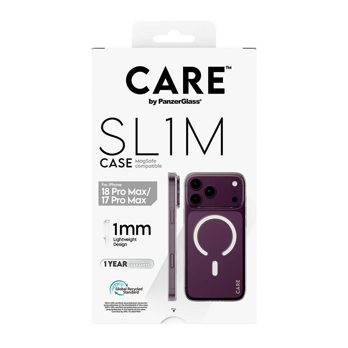 Panzerglass Care iPhone 18 Pro Max Fashion Sl1M Case W/ Magsafe Transparent