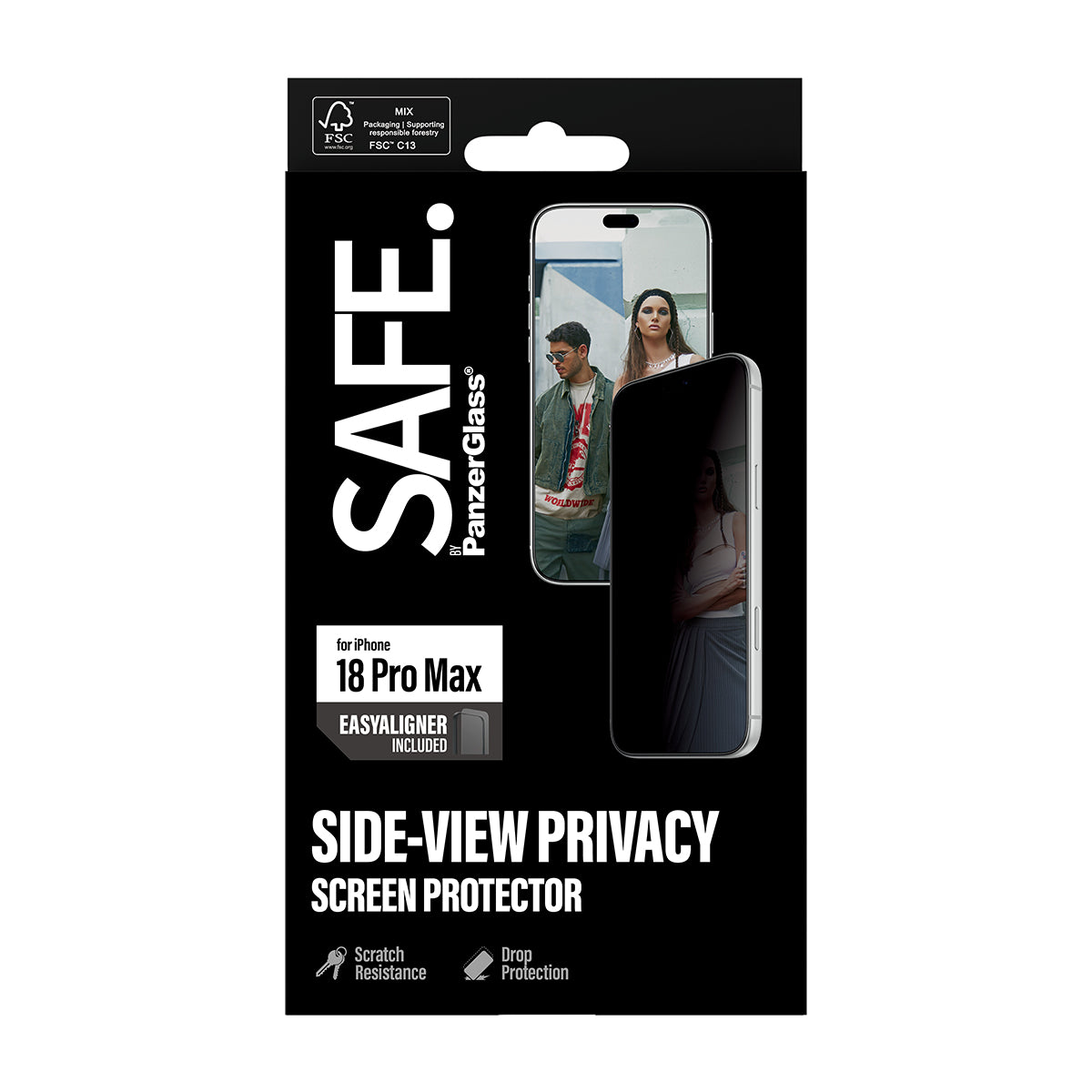 Safe iPhone 18 Pro Max Screen Protectors Uwf W/ Easyaligners Privacy