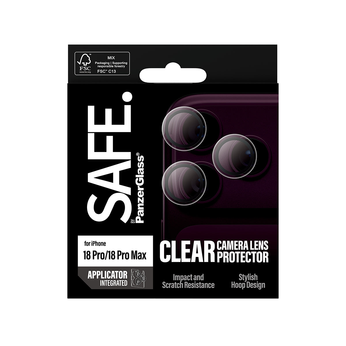 Safe iPhone 18 Pro Max Camera Lens Protector Hoops