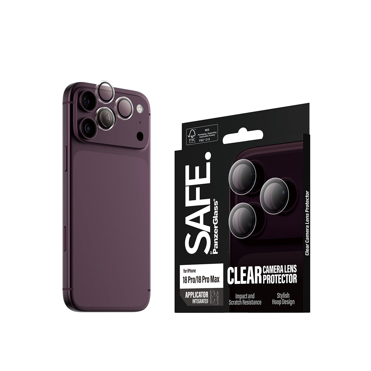 Safe iPhone 18 Pro Max Camera Lens Protector Hoops
