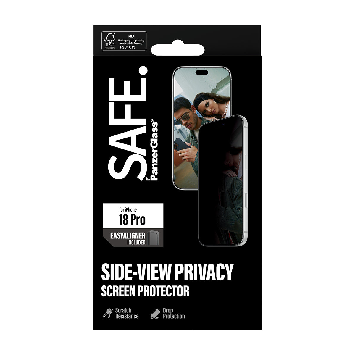 Safe iPhone 18 Pro Screen Protectors Uwf W/ Easyaligners Privacy