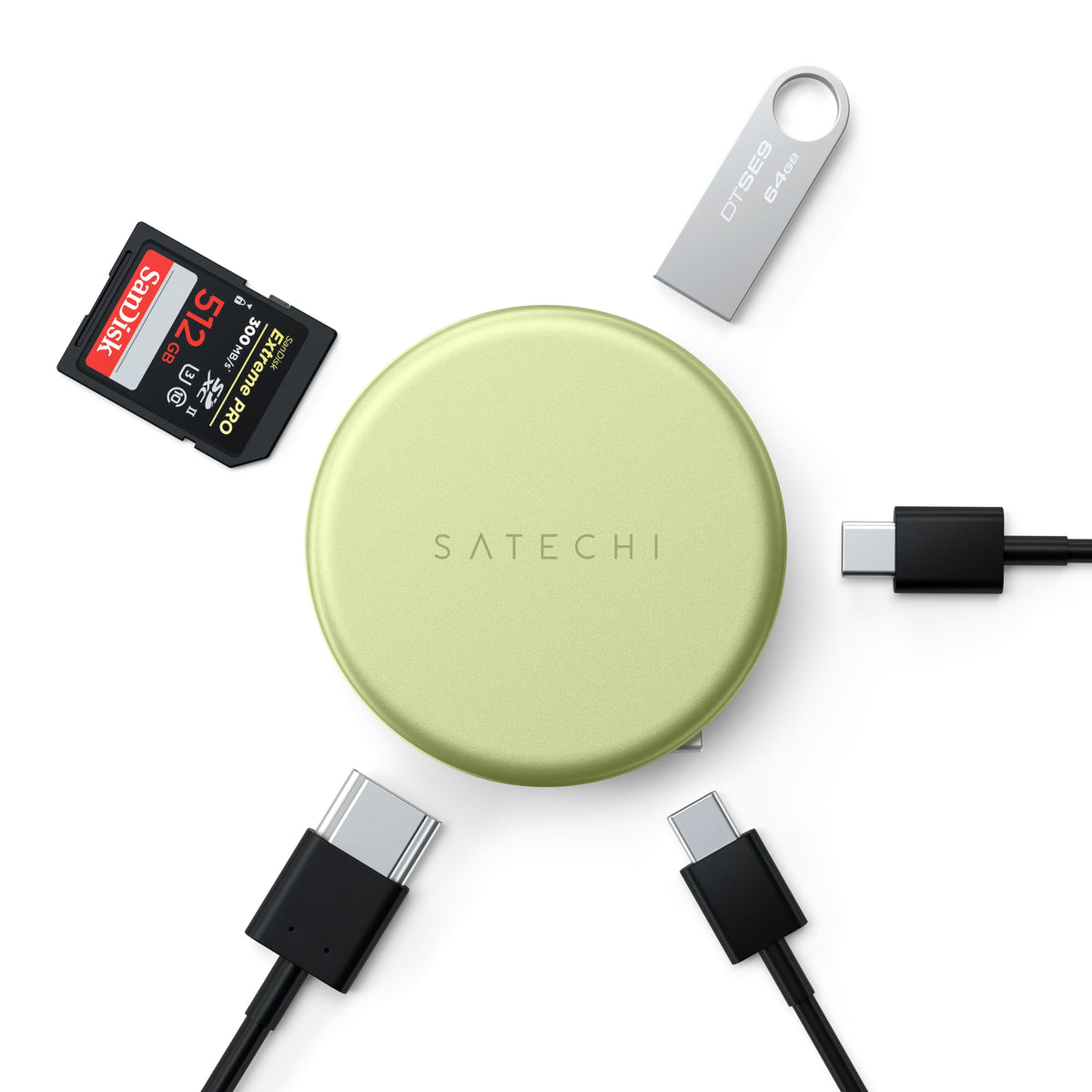 Satechi Onthego 5 In 1 Multiport Adapter (Citrus)