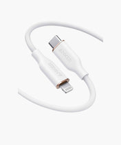 كابل أنكر باورلاين III فلو USB-C إلى لايتنينج (3ft/0.9m) – أبيض سحابي