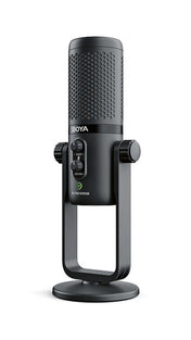 ميكروفون بويا USB، ميكروفون مكثف كارديويد USB BY-PM740 مع 4 أنماط قطبية لأجهزة ماك المحمولة، تسجيل الفيديو، البث، استوديو البودكاست