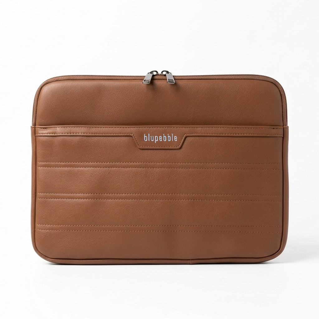 Blupebble Essential Macbook Sleeve 14 Inch - Brown