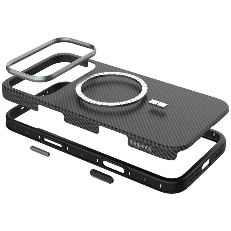 Blupebble CarbonTek Case compatible with Magsafe iPhone 18 ProMax
