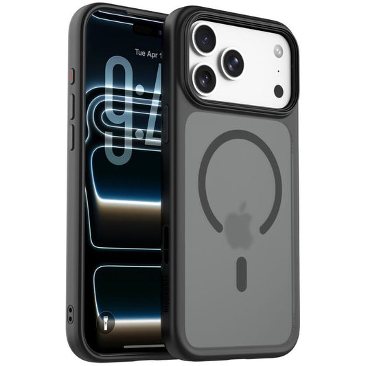 Blupebble Hybrid Matte Case compatible with Magsafe iPhone 18 Pro Black