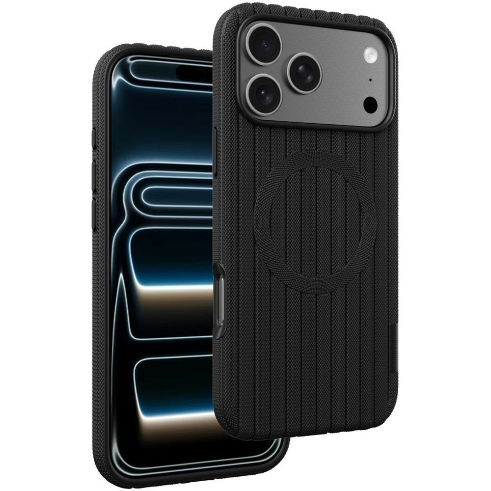 Blupebble FlexWeave Case compatible with Magsafe iPhone 18 Pro Max Black