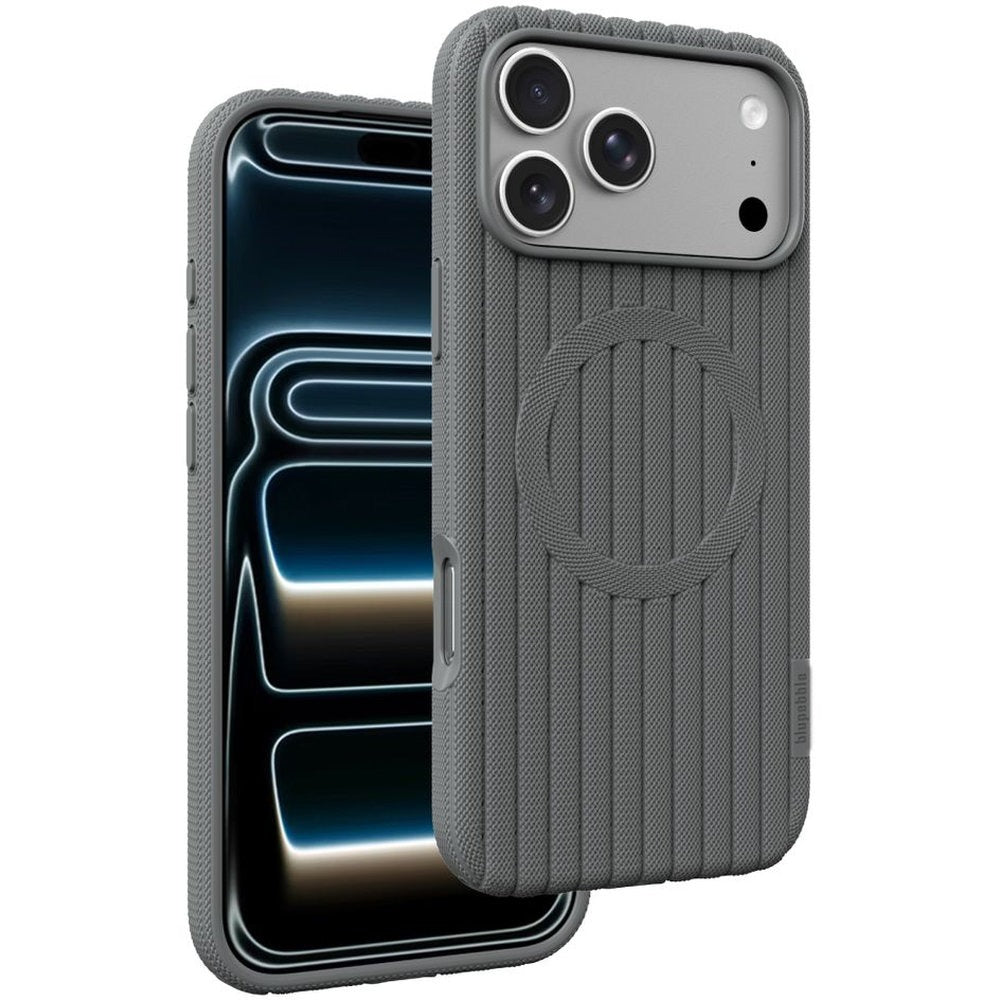 Blupebble FlexWeave Case compatible with Magsafe iPhone 18 Pro Gray