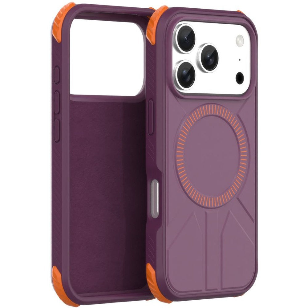 Blupebble ArmorCore Case compatible with Magsafe iPhone 18 Pro Max WineRed